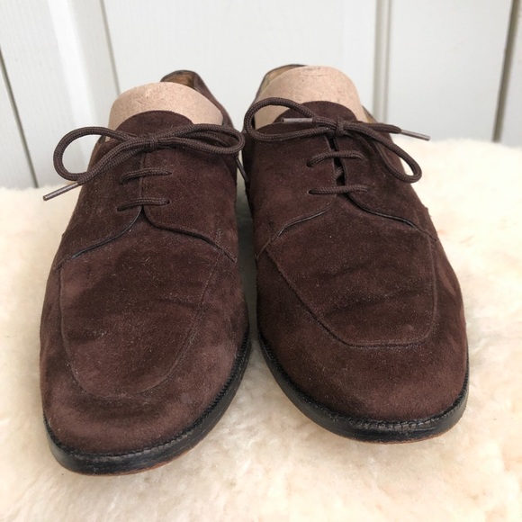 Vintage Joan & David Moccasins Suede Made In Italy Shoes Brown Size 7.5 M - Picture 4 of 10